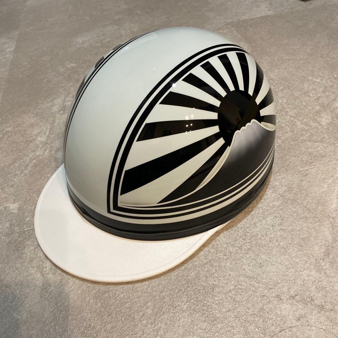 富士山デザイン 半帽ヘルメット　コルク半