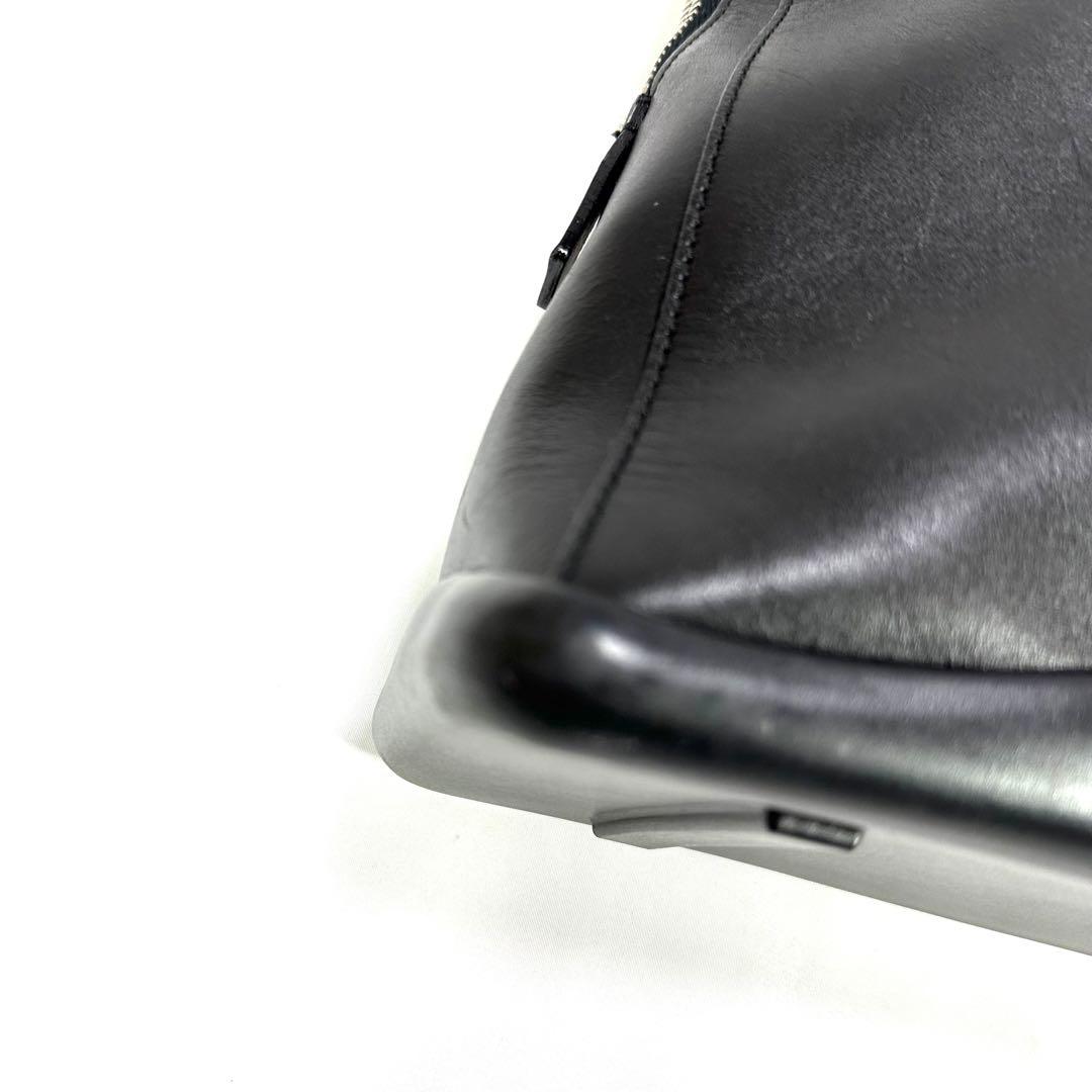 PRADA プラダトートバッグ　ブラック　シルバー　レザー　手持ちバッグ　鞄