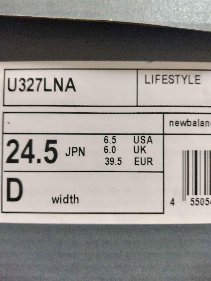 【新品】New Balance U327 24.5cm