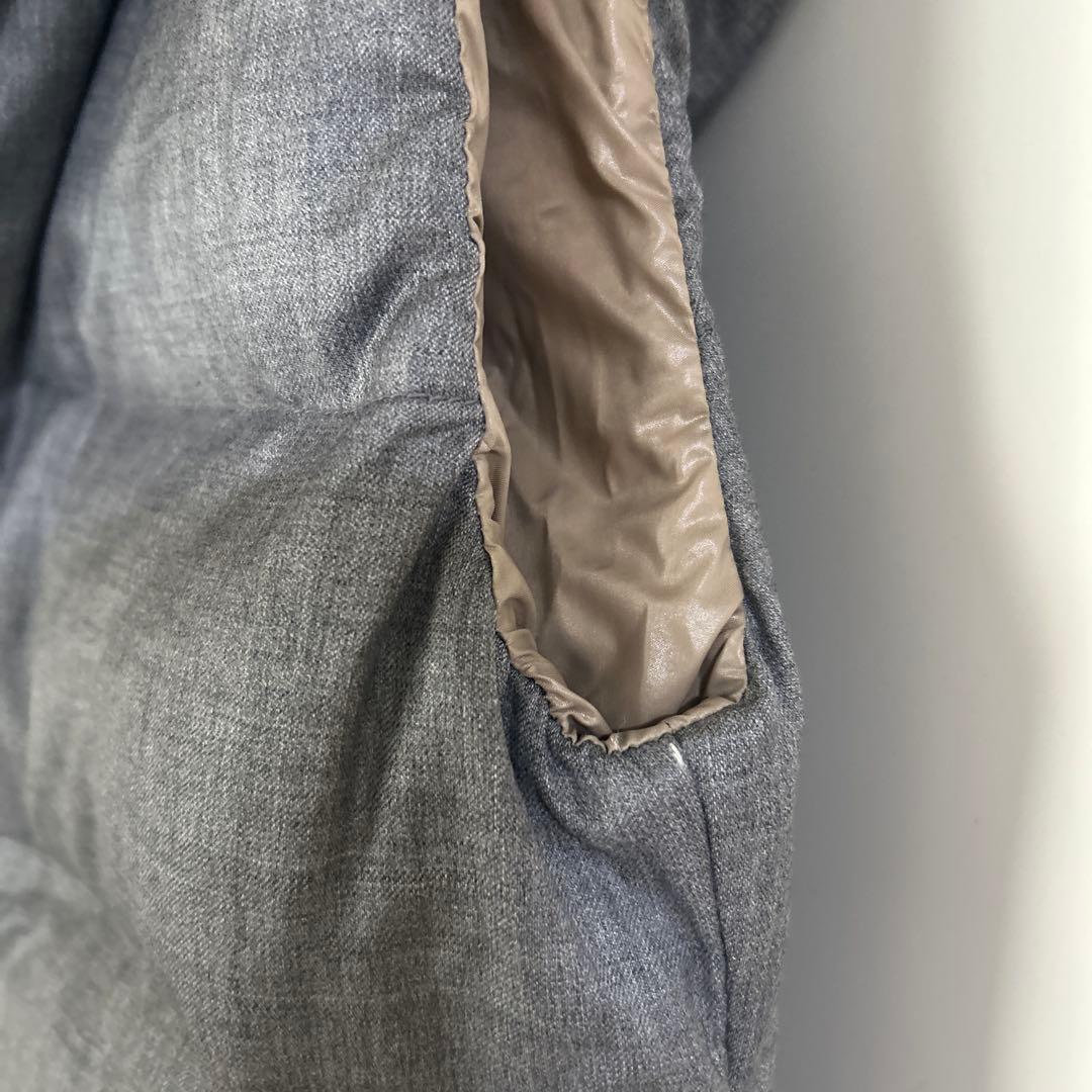 DUVETICA フード付きダウンベスト 42 グレー