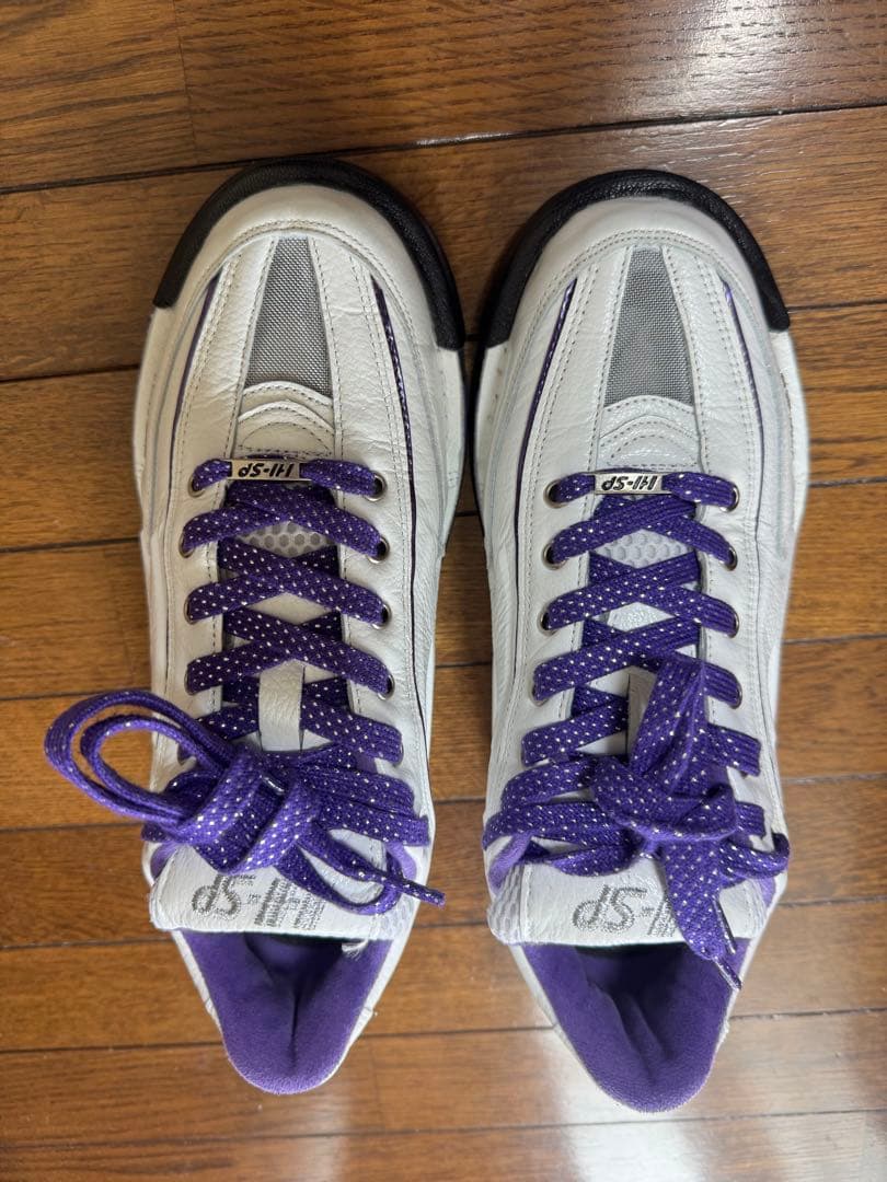 美品おまけ付きHI-SPリバップSTL ホワイト/パープル　26.5cm