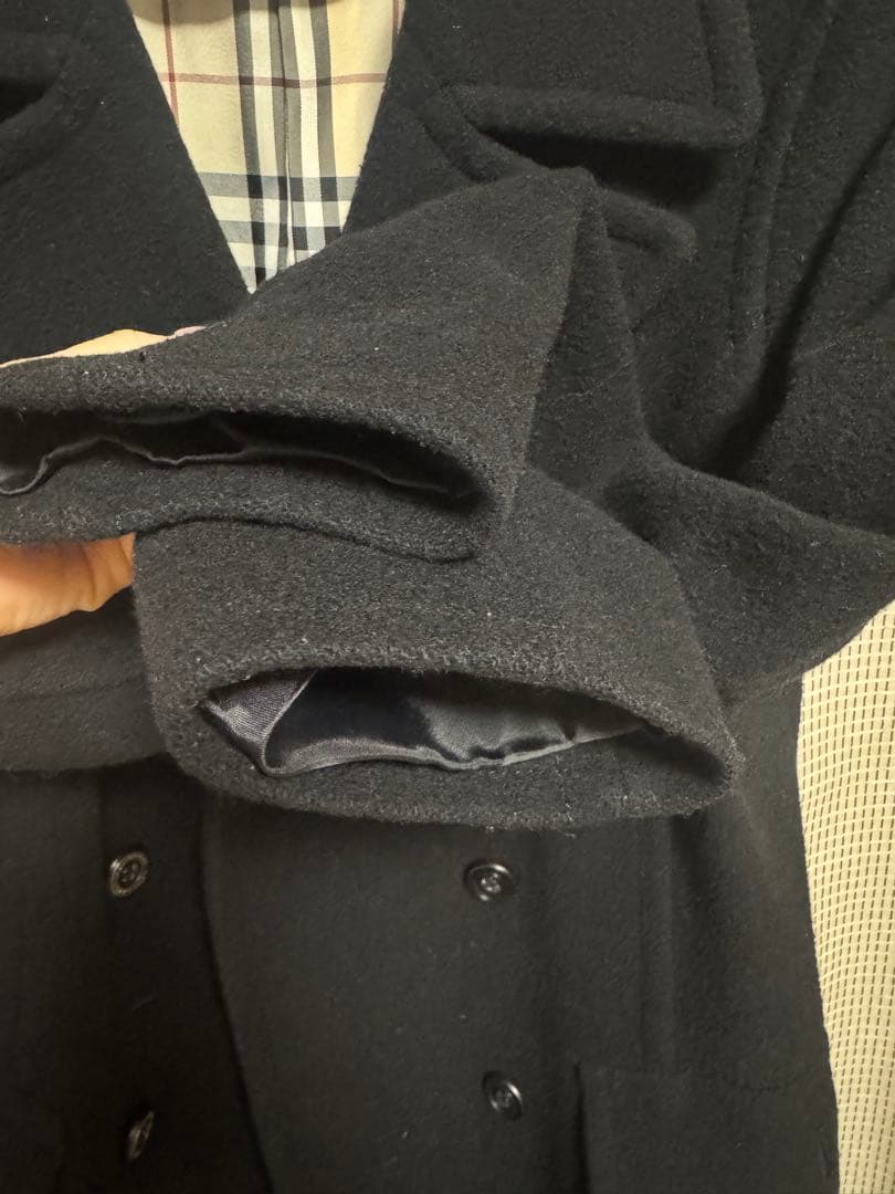 専用。BURBERRY BLUE LABEL ブラックピーコート