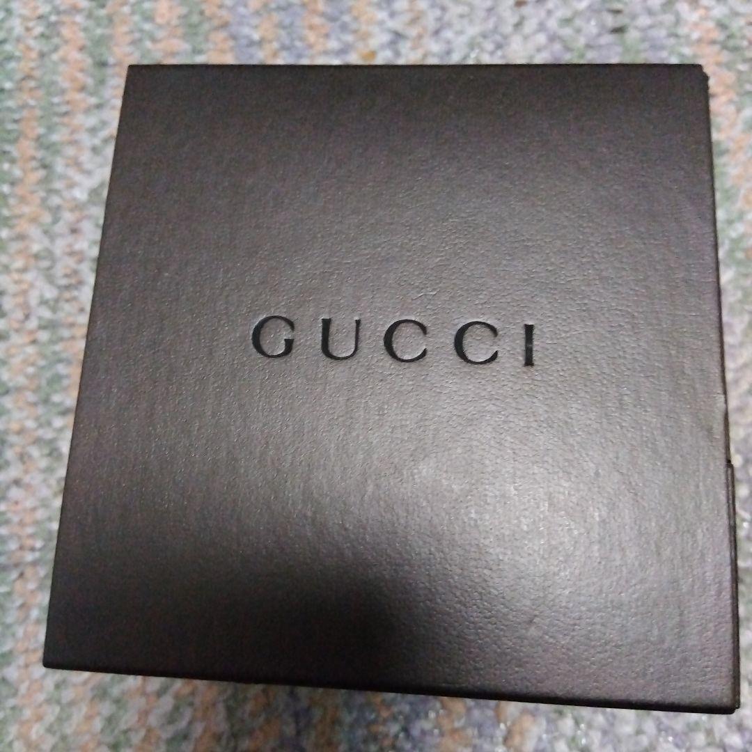 GUCCI クォーツ腕時計 シルバー/ブラック皮紐