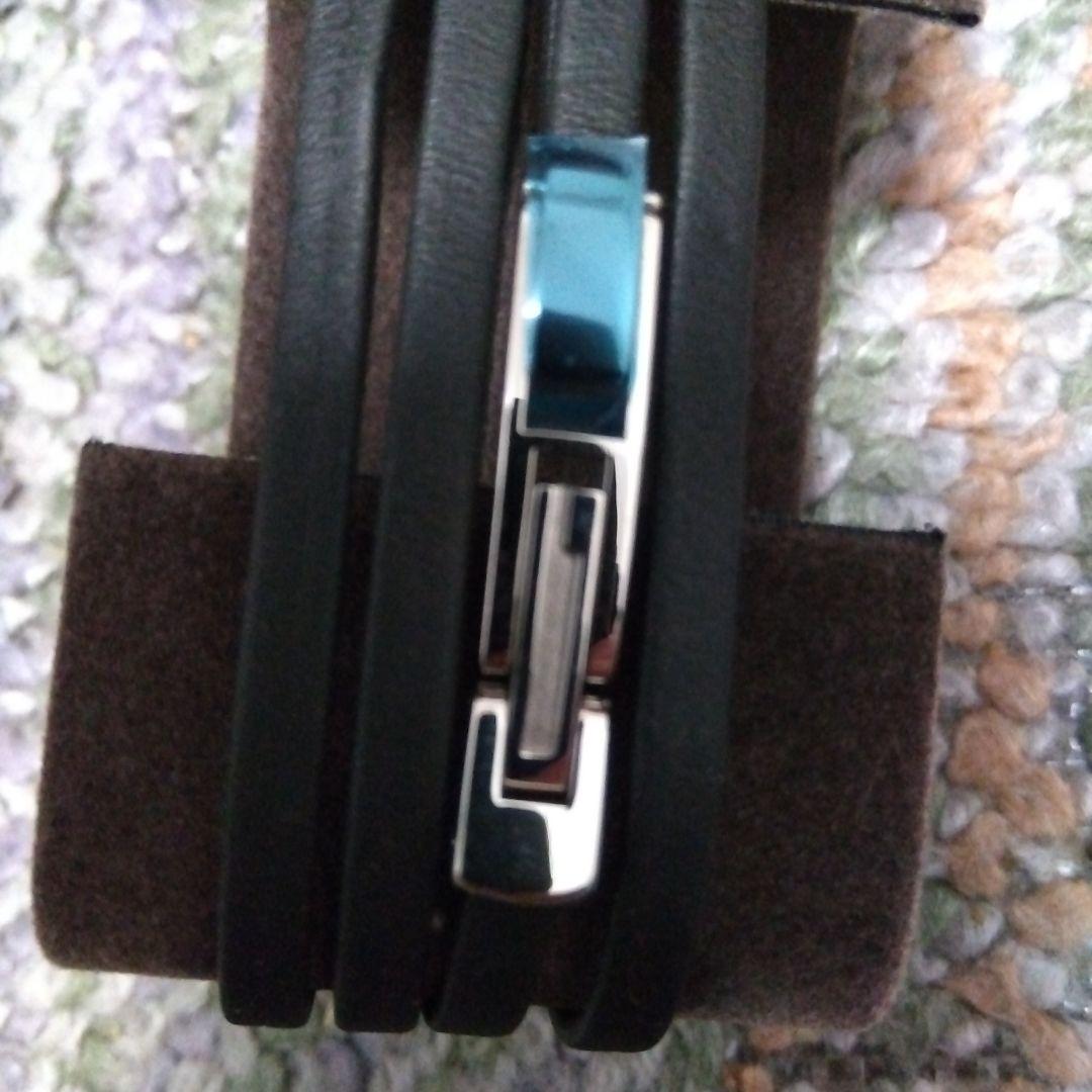 GUCCI クォーツ腕時計 シルバー/ブラック皮紐