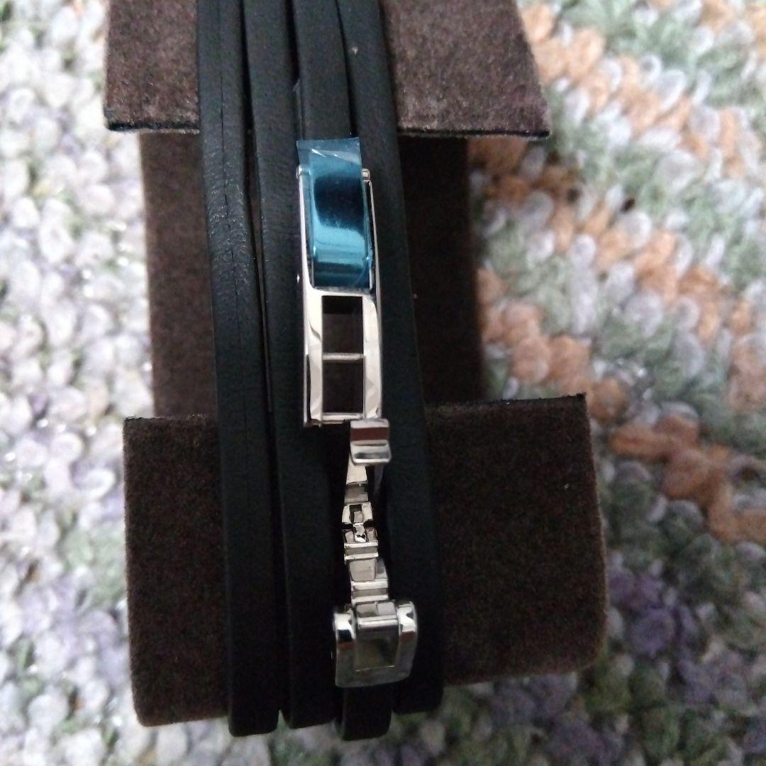 GUCCI クォーツ腕時計 シルバー/ブラック皮紐