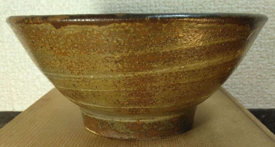 人間国宝 金城次郎 魚紋茶碗 栞 共箱 美品 壺屋焼 壷屋焼 やちむん 魚2匹