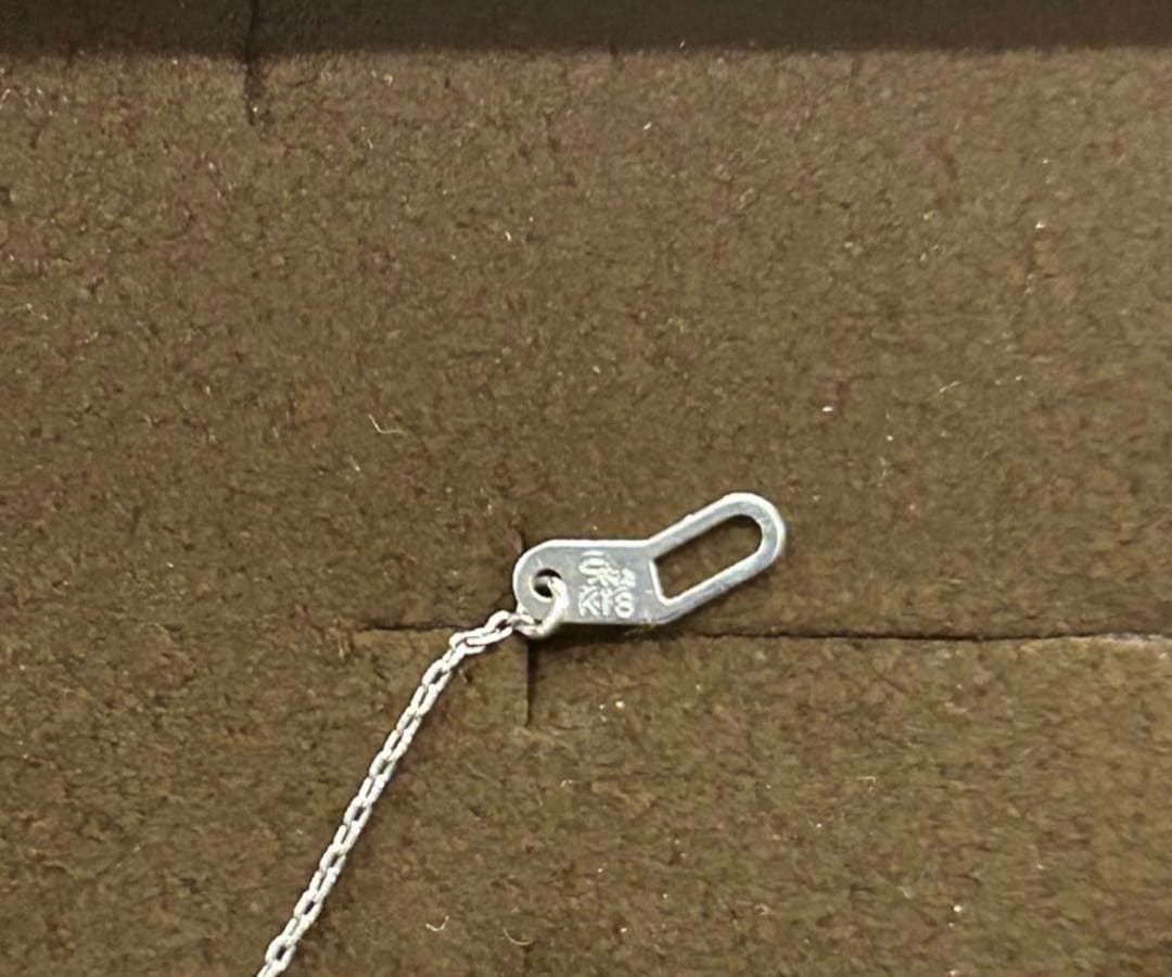 【美品】STAR JEWERLY＊K18ホワイトゴールド ✖️ダイヤ0.02ct