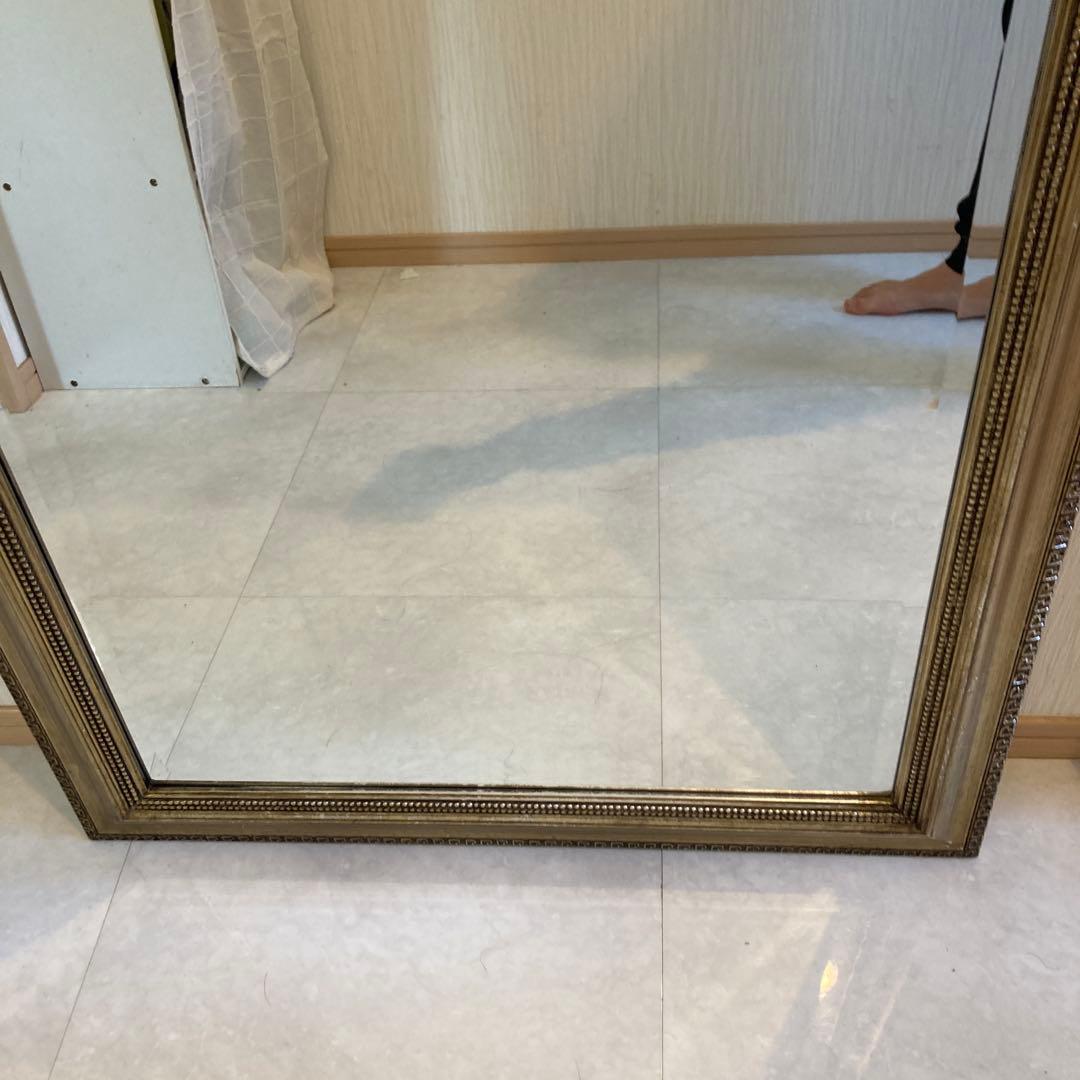 PPP　北九州発ゴールドフレーム 長方形ミラー　4枚まとめ売り　着払い