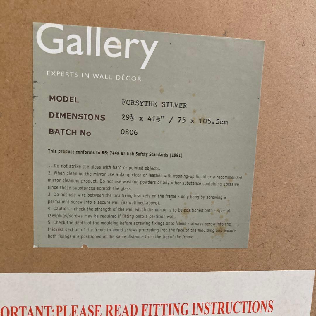 PPP　北九州発ゴールドフレーム 長方形ミラー　4枚まとめ売り　着払い