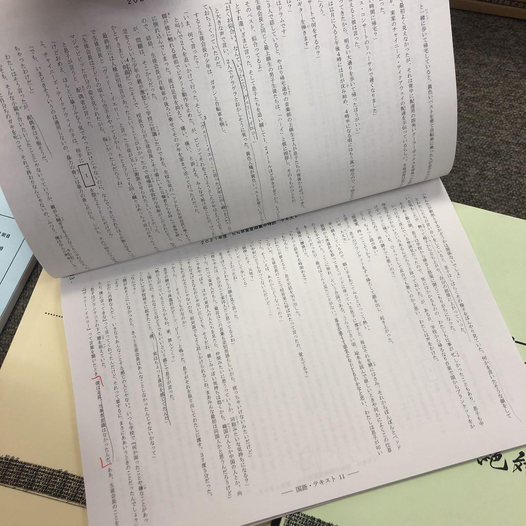 早稲田アカデミー　NN早実　夏期集中特訓　国算理社　2021年度版　中古