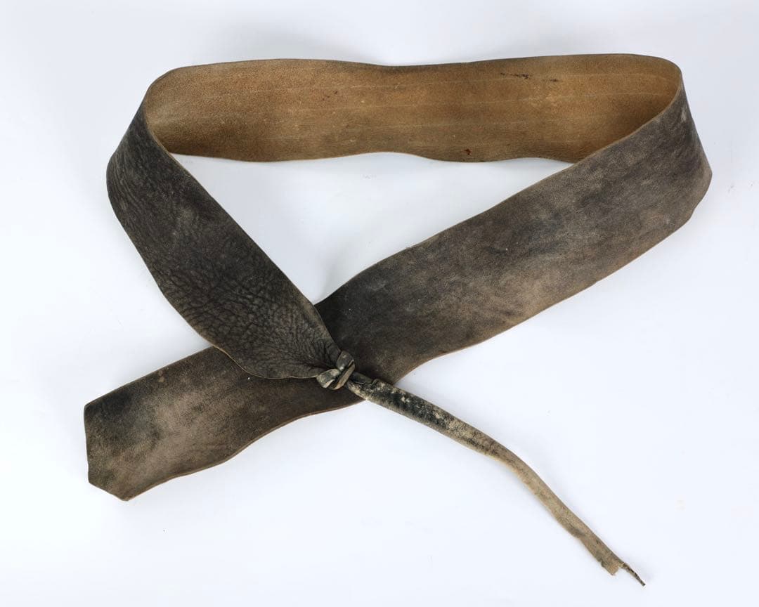 【江戸期】漆塗横剥二枚胴 毛皮羽織 草摺甲冑 鎧 武士具 時代武具 古美術 骨董