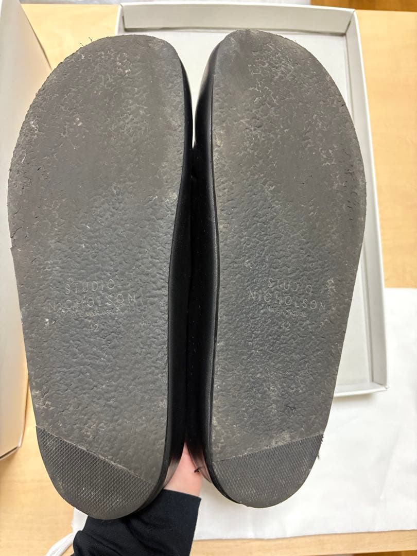 STUDIO NICHOLSON　SLIIP ON CLOG サイズ42 黒