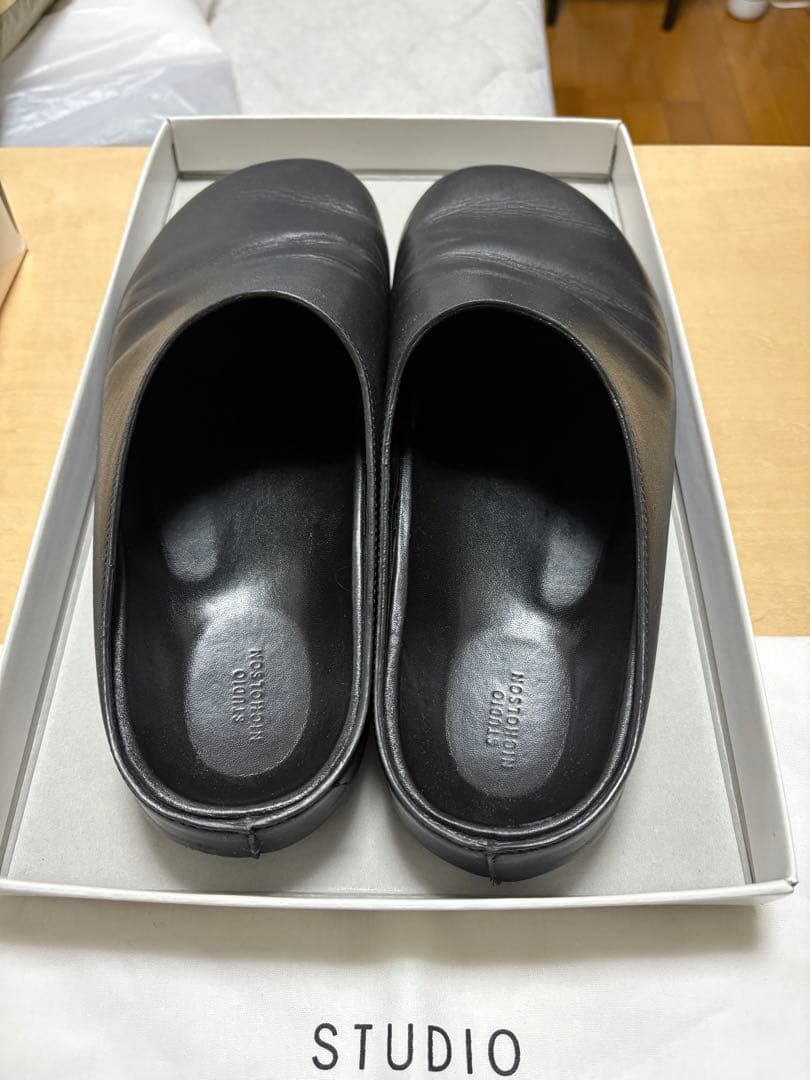 STUDIO NICHOLSON　SLIIP ON CLOG サイズ42 黒