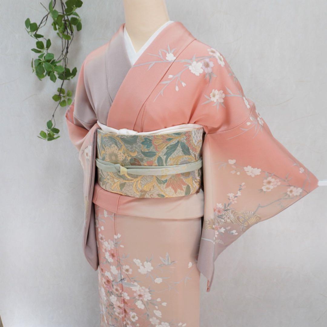 訪問着フルセット　296▪︎ 正絹　卒業式　入学式　お宮参り　七五三　披露宴
