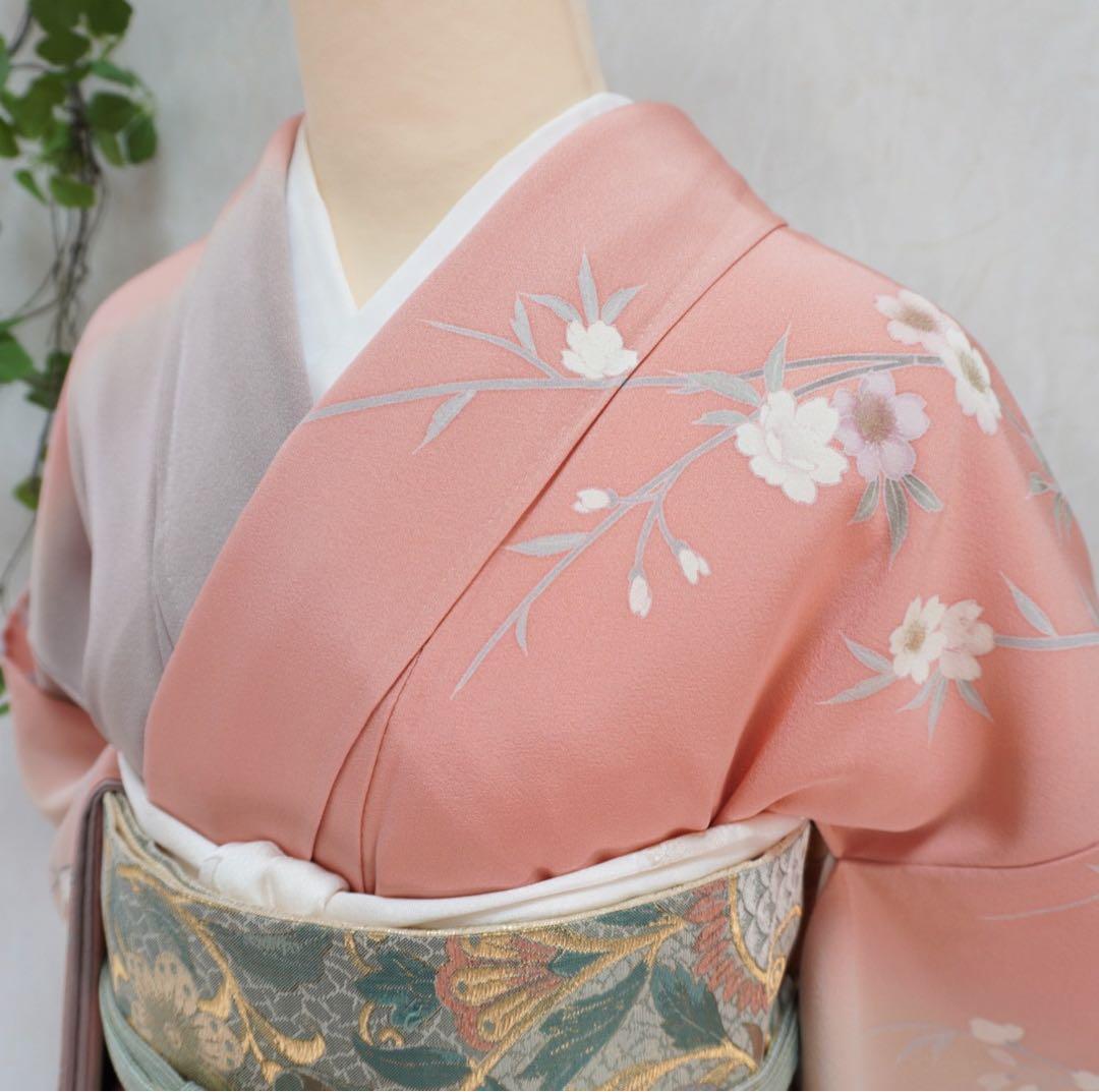 訪問着フルセット　296▪︎ 正絹　卒業式　入学式　お宮参り　七五三　披露宴