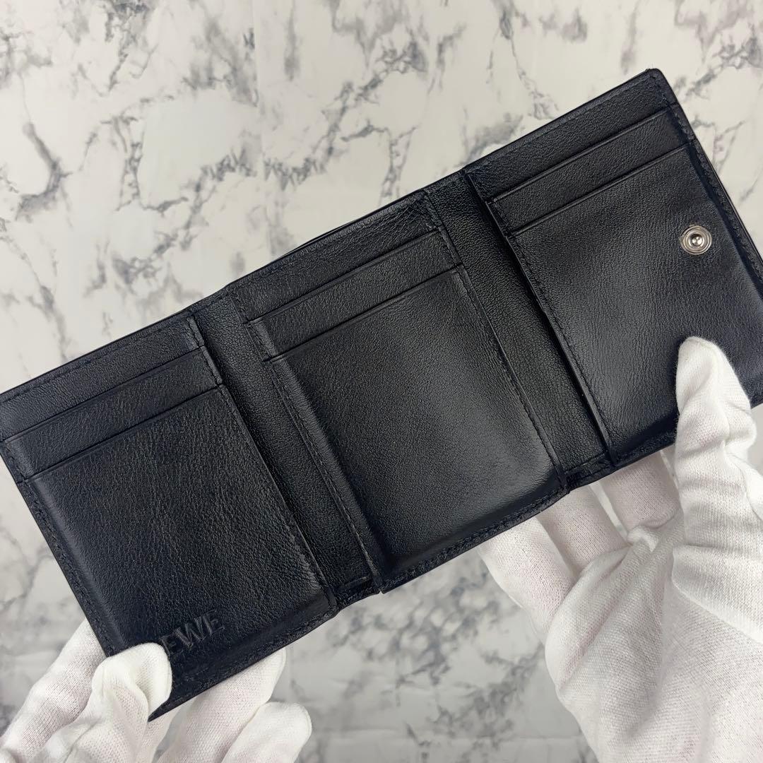 118 LOEWE アナグラム　トライフォールドウォレット　三つ折り財布