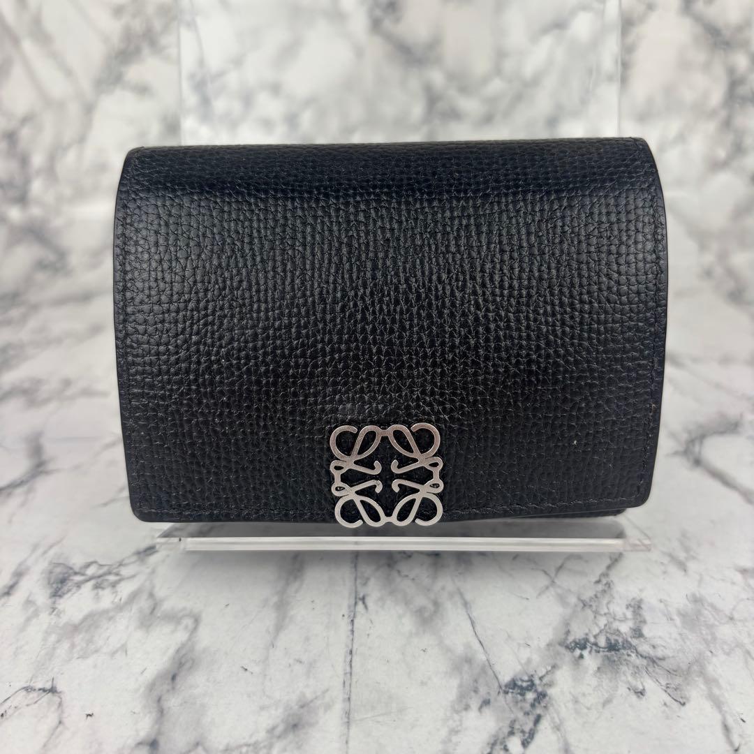 118 LOEWE アナグラム　トライフォールドウォレット　三つ折り財布