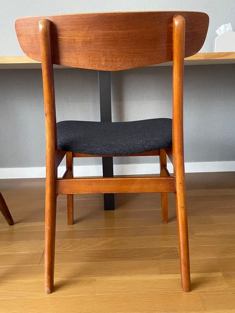 デンマークヴィンテージチェア＆秋田木工の2脚セット 札幌市内引取り限定