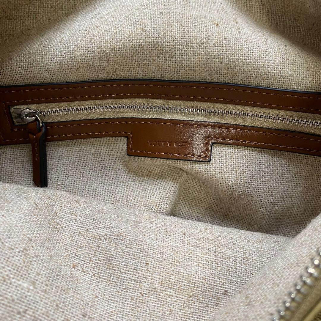 TOUT Y EST Canot Toile ベージュ トートバッグ