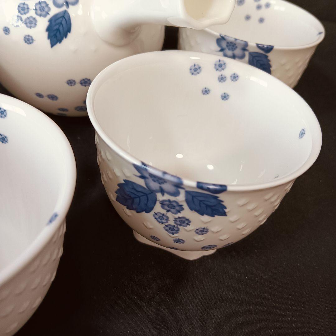ウェッジウッド　ストロベリーブルーム　インディゴ　セット　ポット　カップ　皿