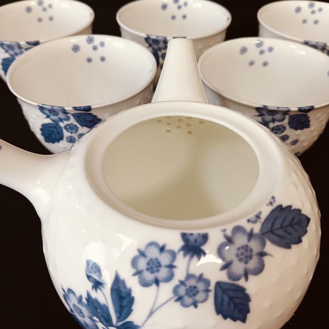 ウェッジウッド　ストロベリーブルーム　インディゴ　セット　ポット　カップ　皿