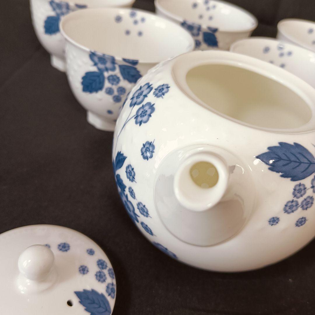 ウェッジウッド　ストロベリーブルーム　インディゴ　セット　ポット　カップ　皿