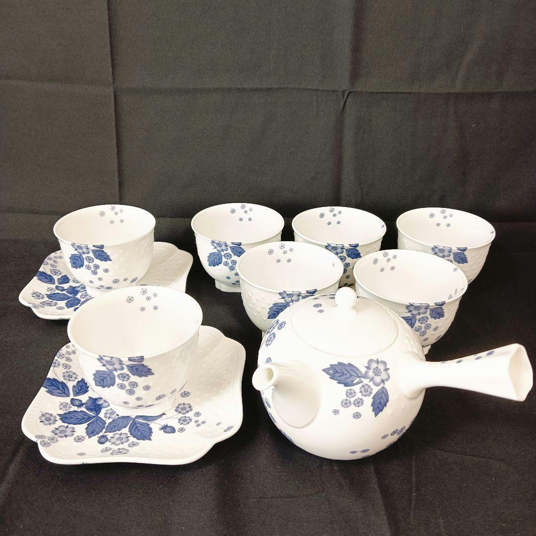ウェッジウッド　ストロベリーブルーム　インディゴ　セット　ポット　カップ　皿