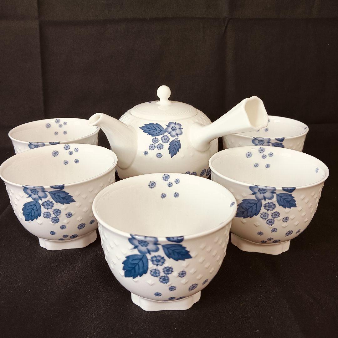 ウェッジウッド　ストロベリーブルーム　インディゴ　セット　ポット　カップ　皿