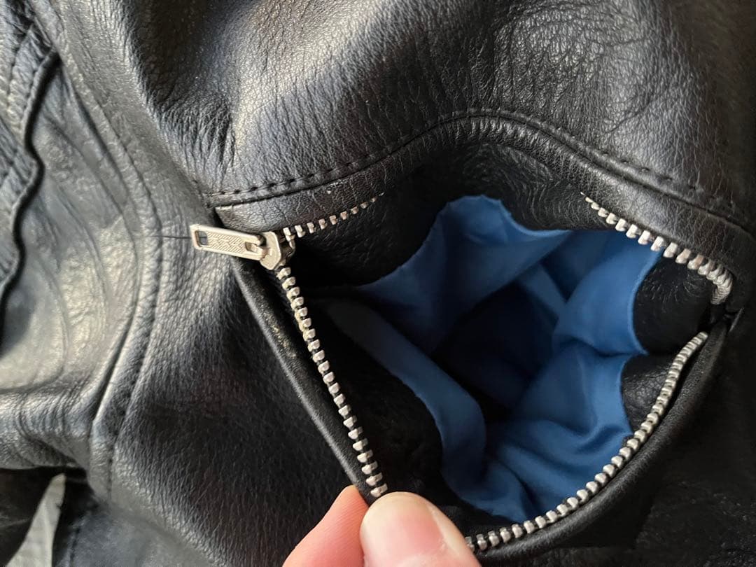 rst ブラックレザー　つなぎ　オールインワン