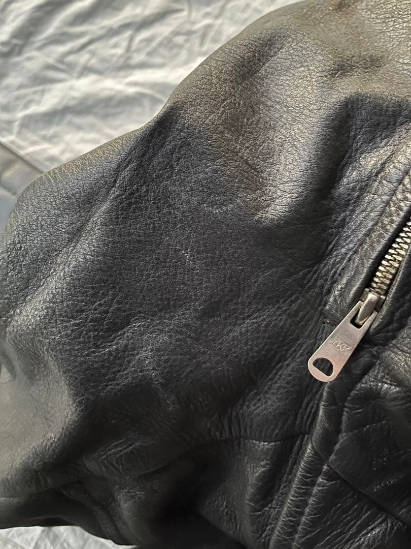 rst ブラックレザー　つなぎ　オールインワン