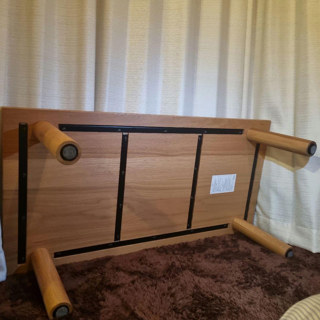 無印良品 無垢材ローテーブル　天板　オーク材。天然木