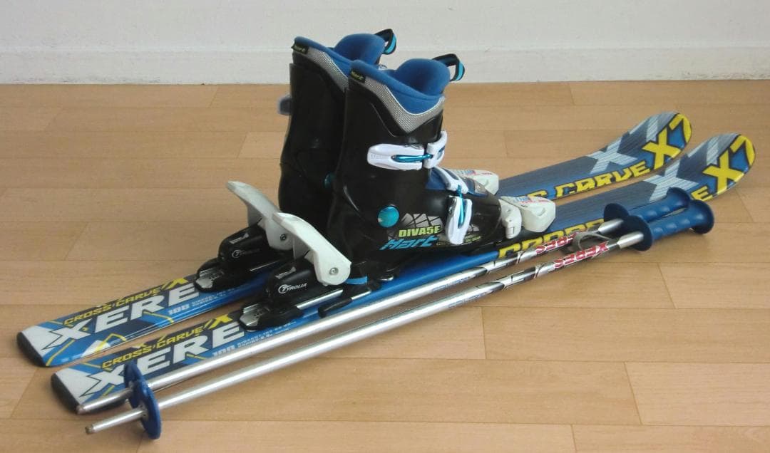 ■■送料無料■XERES＋Hart■子供用スキーセット■100/20■WAX■■