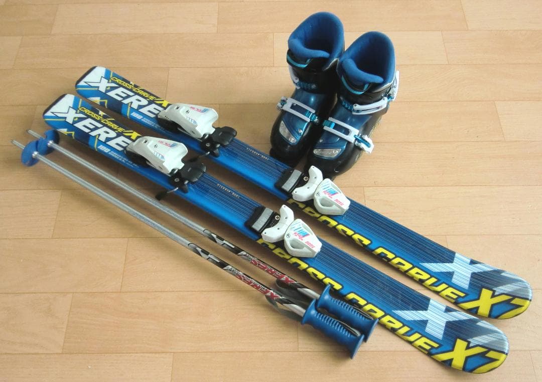 ■■送料無料■XERES＋Hart■子供用スキーセット■100/20■WAX■■