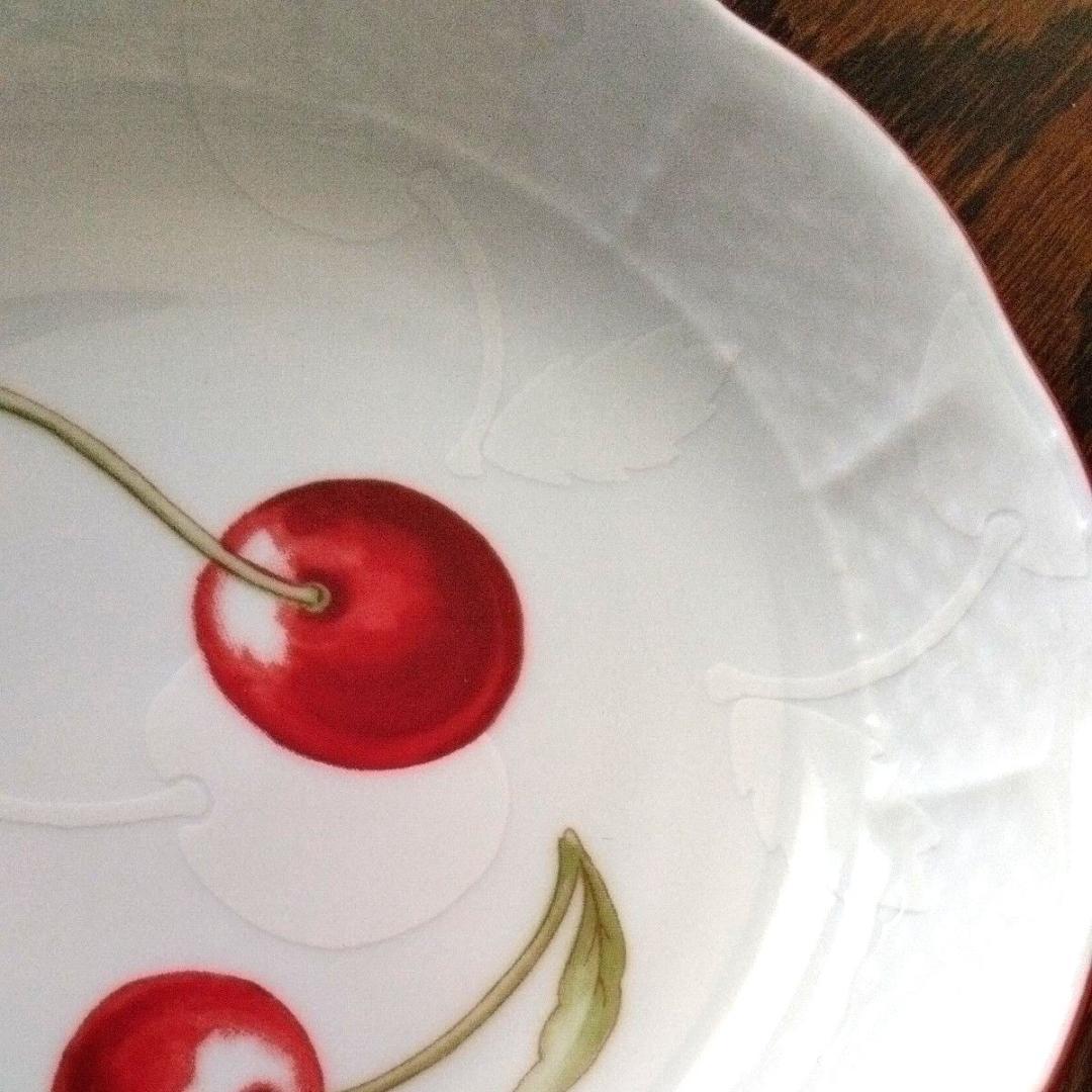 リチャードジノリ アンティコチェリー 皿 プレート 14cm 4枚 さくらんぼ