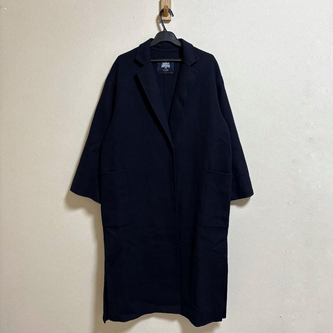 スローブ イエナ HAMILTON ダブルフェイスウールロングコート
