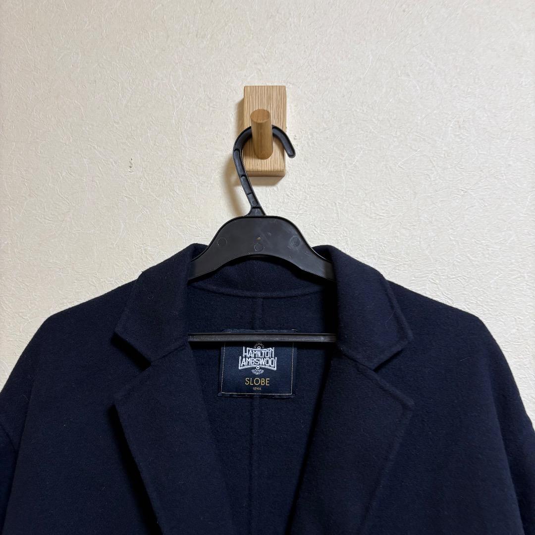 スローブ イエナ HAMILTON ダブルフェイスウールロングコート