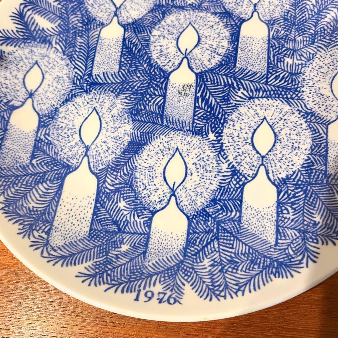 グスタフスベリ クリスマス イヤー プレート【1976年】北欧 ヴィンテージ