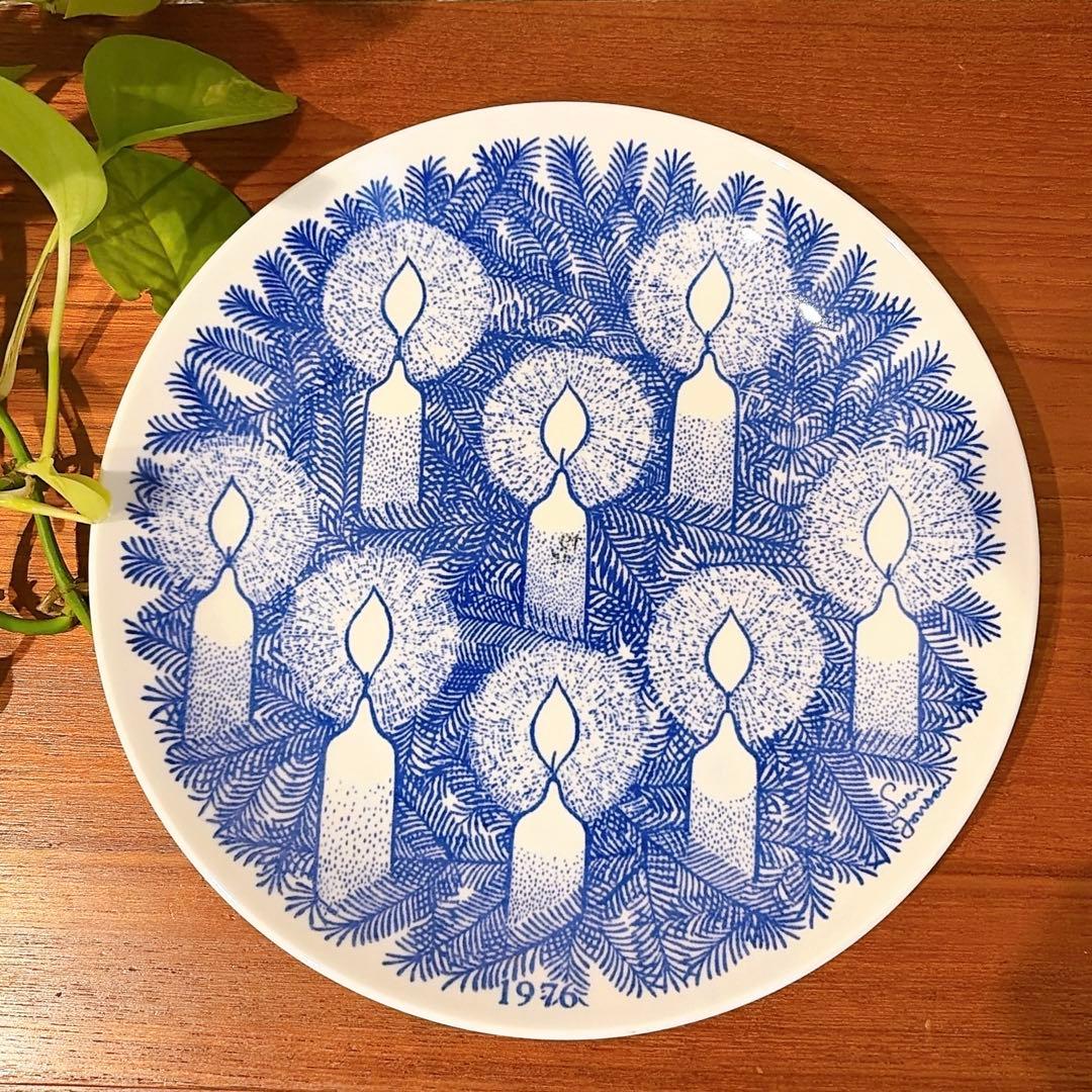 グスタフスベリ クリスマス イヤー プレート【1976年】北欧 ヴィンテージ