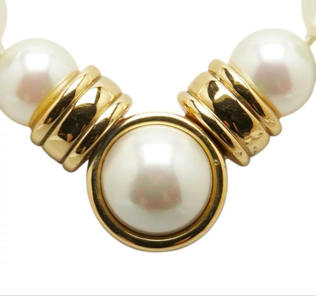 e*o様 パールとクリスタル装飾ネックレス