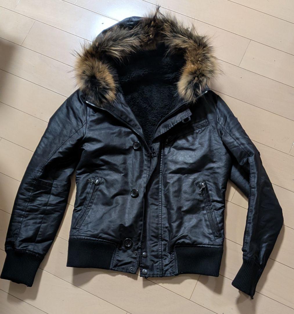 【ココ】SHELLAC N-2BJACKET ラクーンファー 裏ボア