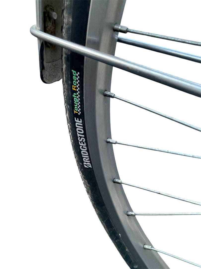 シティサイクル シルバー 前カゴ付き