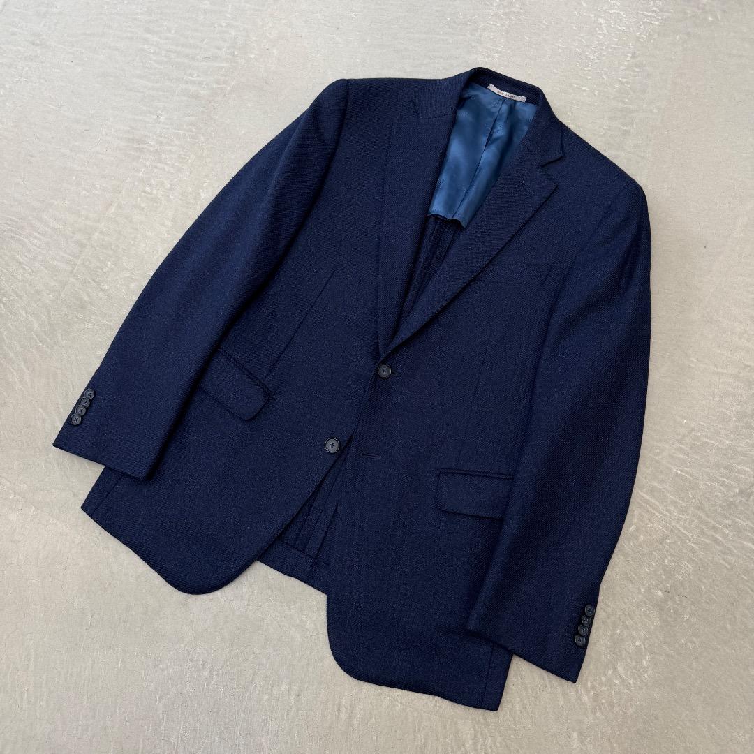 ジ*ン様 【美品】 ラヴァッツォーロ ジャケット カシミヤ ネイビー RAVAZ