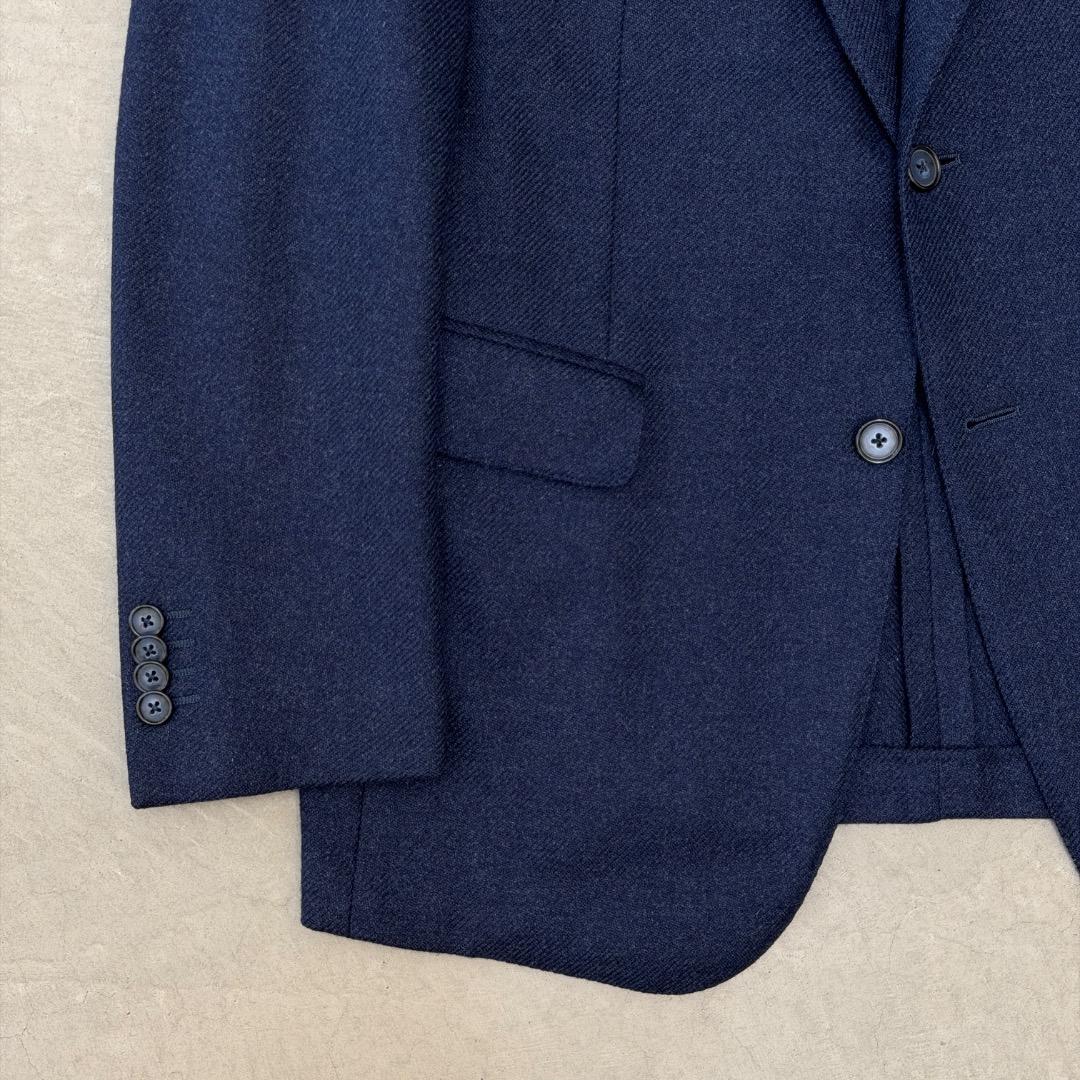 ジ*ン様 【美品】 ラヴァッツォーロ ジャケット カシミヤ ネイビー RAVAZ