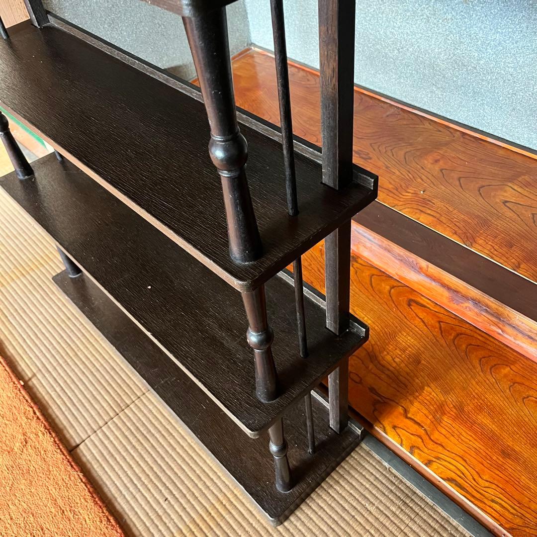 レトロ　ウッドブックキャビネット　木製本棚　５段