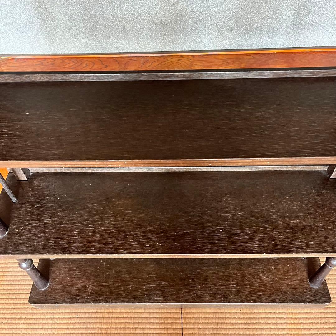 レトロ　ウッドブックキャビネット　木製本棚　５段