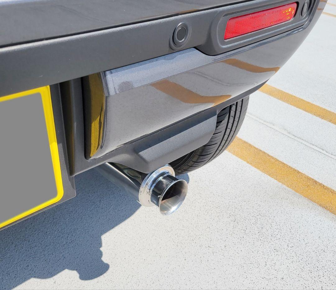 bスズキハスラーMR92S(FF、NA用)砲弾型マフラーカッター軽自動車