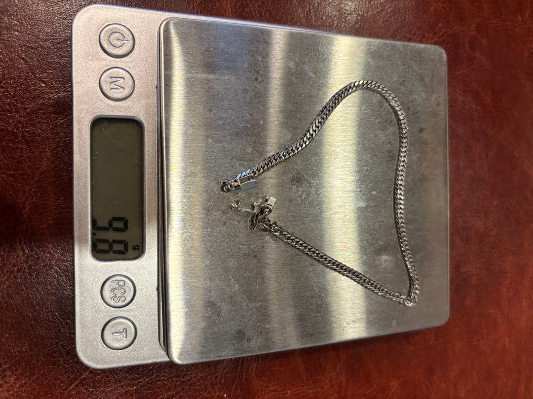 pt850 喜平アンクレット　プラチナ喜平