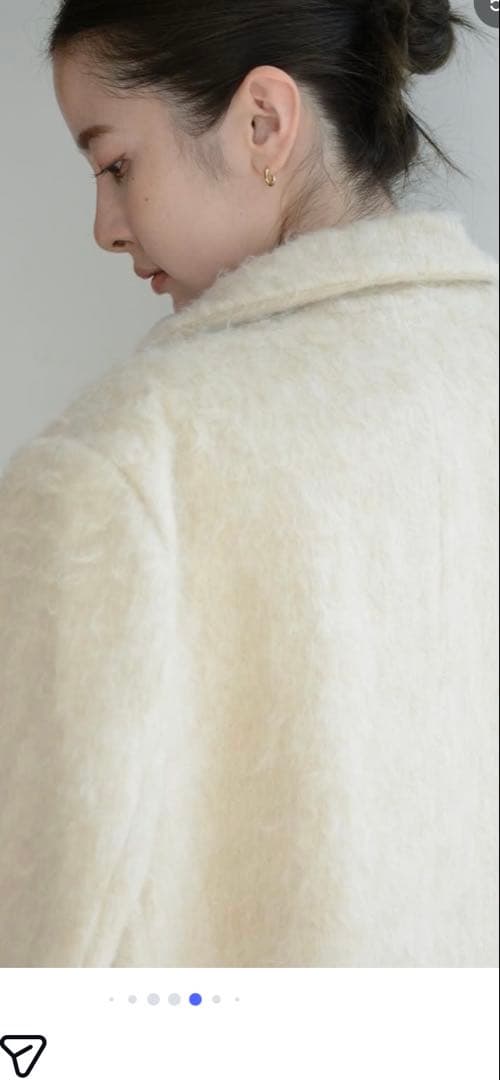 本日限定最終値下！ベースメントオンライン　モヘアシャギージャケットコート