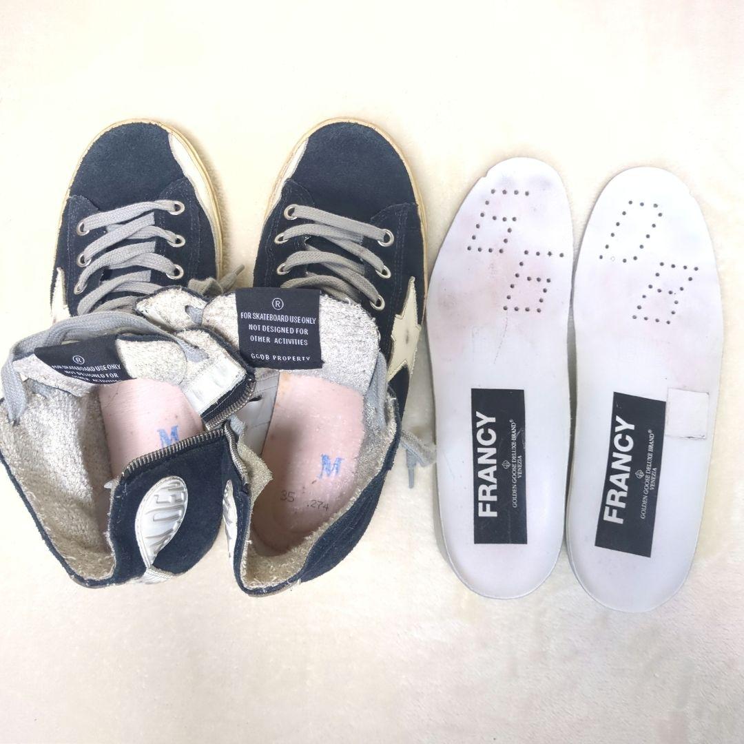ゴールデングース✨️ FRANCY　ハイカットスニーカー　スエードレザー　35