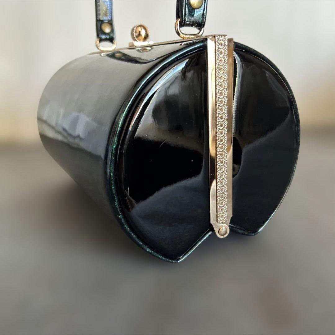 パール塗装エナメル厚底草履バッグセット／NO.15